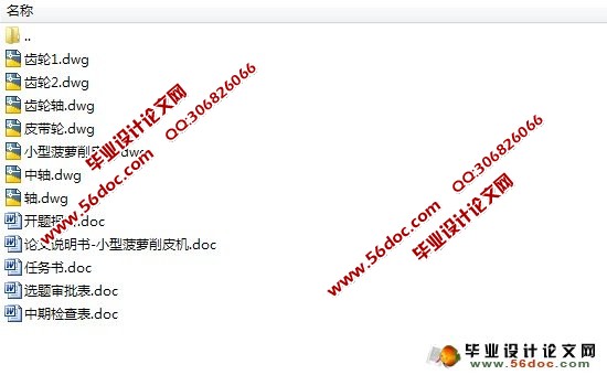 小型菠萝削皮机的设计(食品机械)(含CAD零件图和装配图)