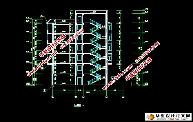 七层6247平米长春市青年公寓设计(建筑设计,结构设计,施工组织设计)