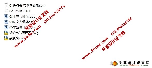 工业锅炉温度控制系统设计(含接线图,电气原理图)