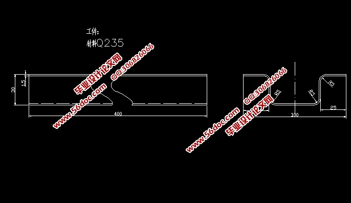 轻型卡车加强筋弯曲模设计(含CAD零件装配图)