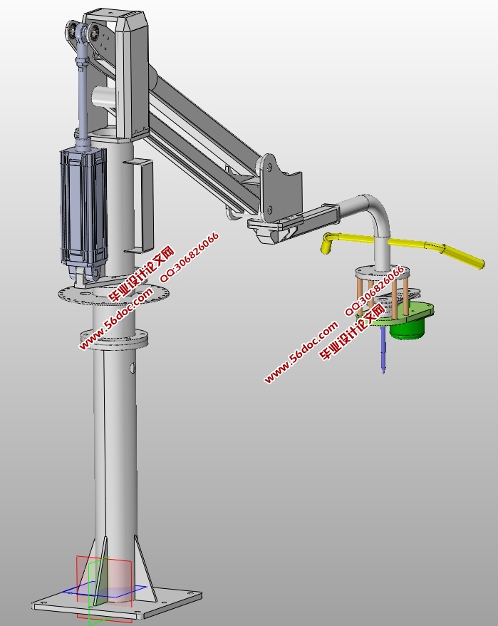 关节式钻床设计(含CAD零件装配图,SolidWorks三维图)