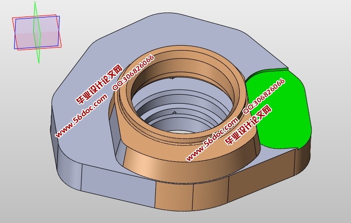 后端盖零件编程及夹具设计(含CAD图,IGS,SolidWorks三维图,工艺工序卡)