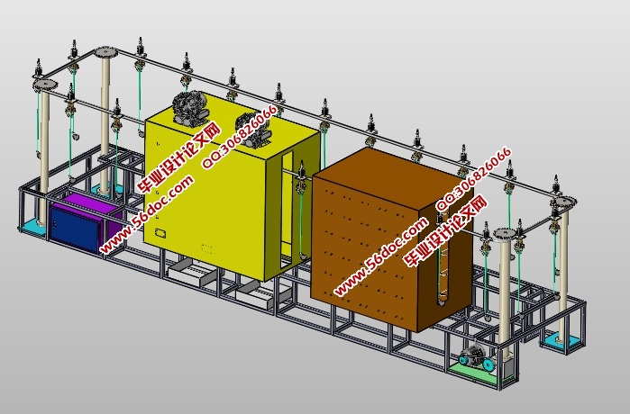 高尔夫球杆喷漆烘干输送线的设计(含CAD图,STEP,SolidWorks三维图)