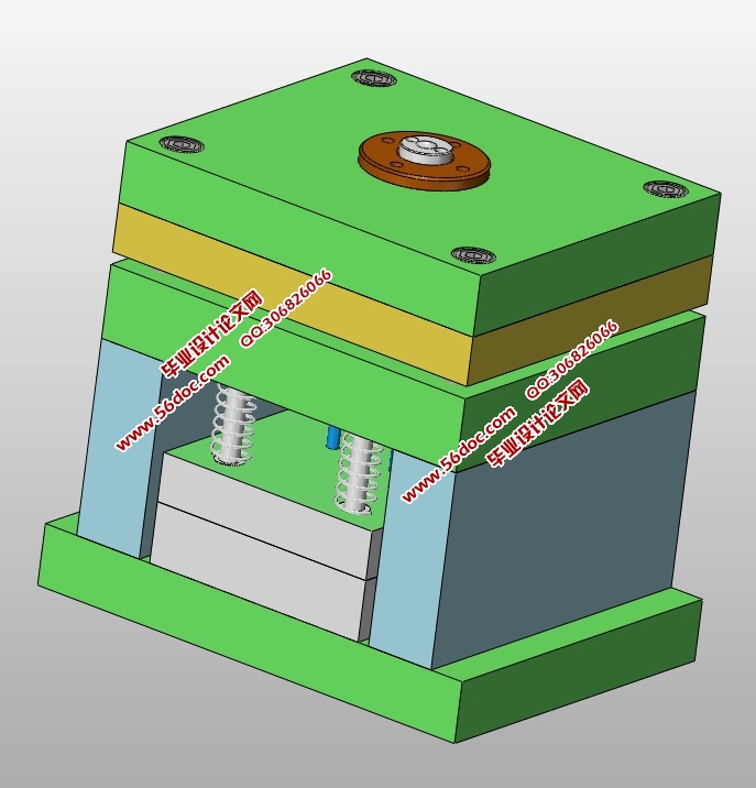 机器人腰部零件注塑模设计(含CAD零件图装配图,PROE,STEP,SolidWorks三维建模)