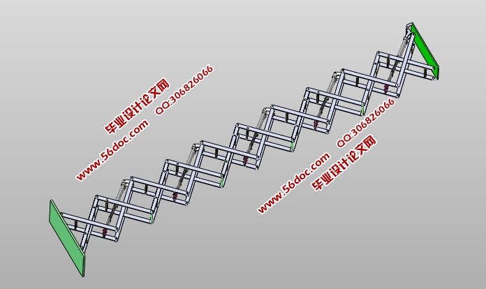 剪叉式升降机的设计(含CAD零件装配图,IGS,SolidWorks三维图)