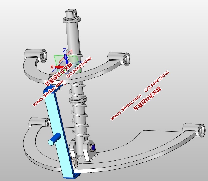 汽车双横臂独立悬架的设计(含CAD零件装配图,IGS,SolidWorks三维图)