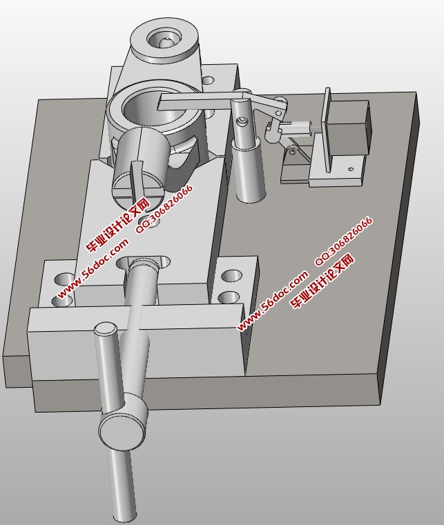 推动架工艺规程及夹具设计(含CAD零件夹具图,STEP,SolidWorks三维图)