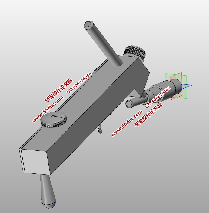 孔内键槽对称度检测装置的检具设计(含CAD零件装配图,SolidWorks三维图)