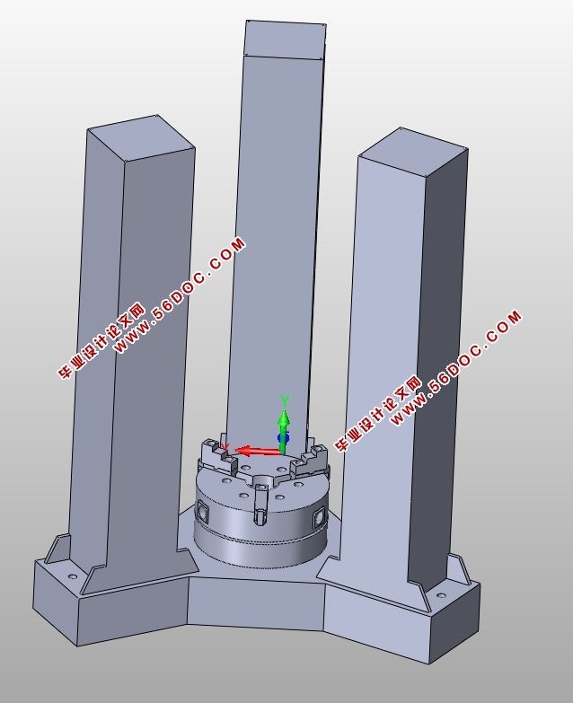 并联机床实验台总体结构设计(含CAD图,SolidWorks三维图)