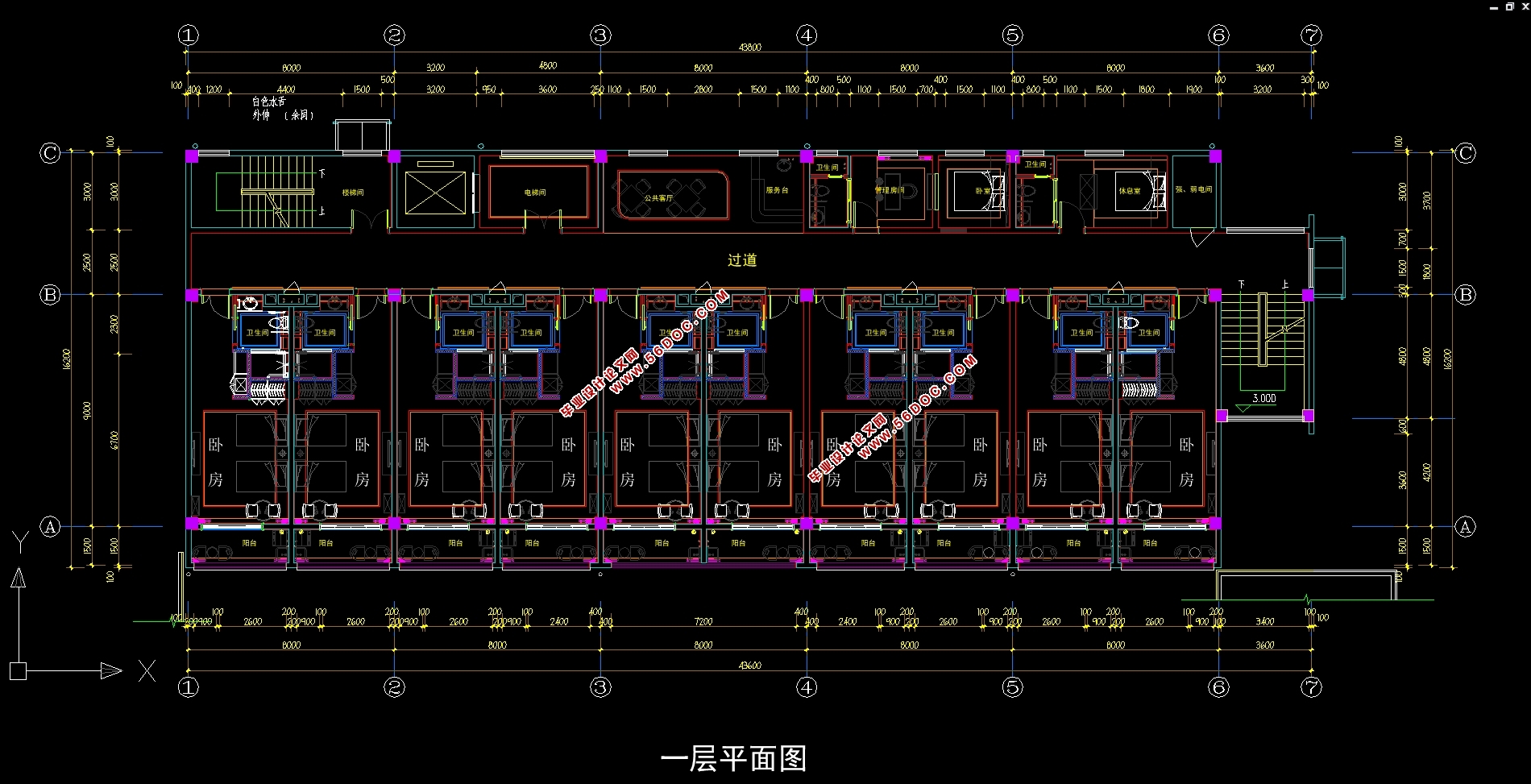 苏州8736平米养老院工程暖通空调系统设计(含CAD图)