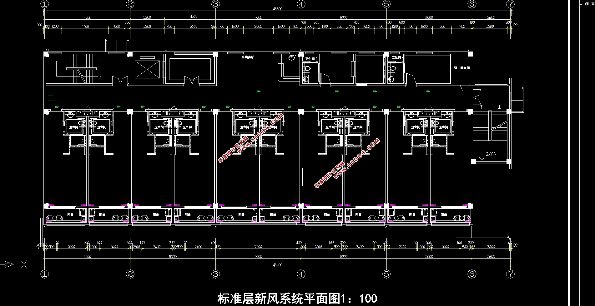 苏州8736平米养老院工程暖通空调系统设计(含CAD图)