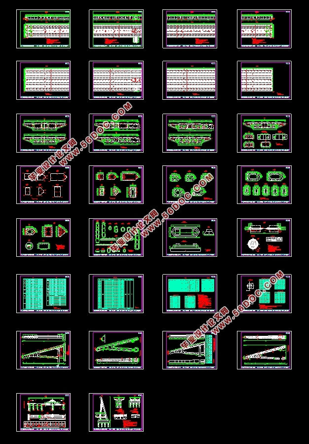 ˲ɳ·Ͽ(2×74mб)ʩͼ(CADͼ)