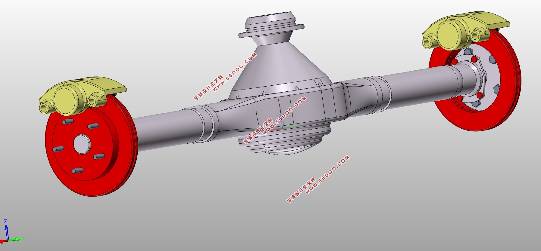 五菱宏光驱动桥设计(含CAD零件图装配图,SolidWorks三维图)
