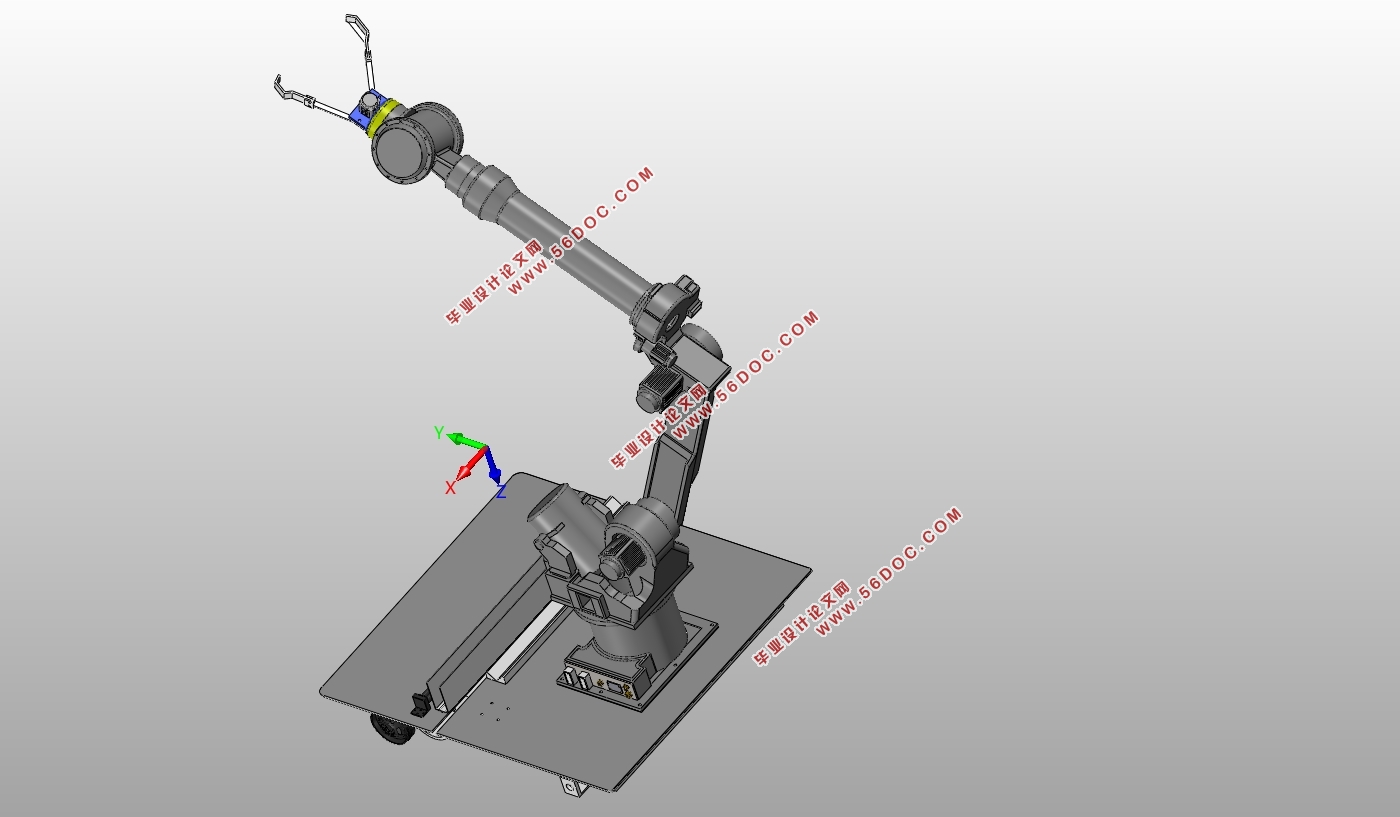 共享单车智能泊车机器人结构设计与分析(含CAD图,SolidWorks三维图)