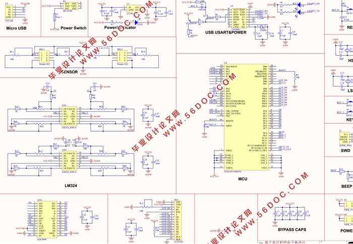 基于单片机的电子鼻设计(附程序清单,原理图,PCB图)