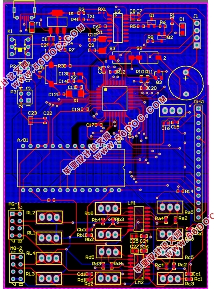 基于单片机的电子鼻设计(附程序清单,原理图,PCB图)