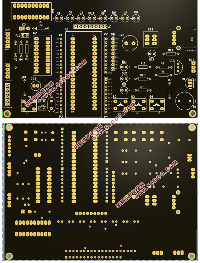 基于单片机的自动火灾报警系统设计(附程序清单,原理图,PCB图)