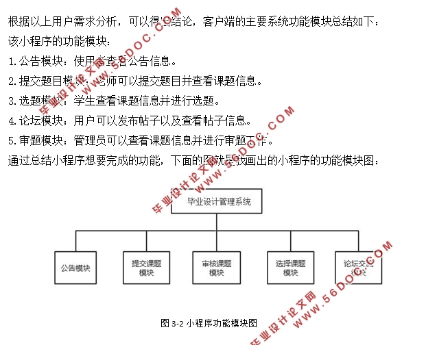 基于微信小程序的毕业设计管理系统设计(Java,MySQL)(含录像)
