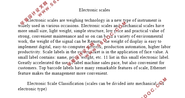 ӳElectronic scales