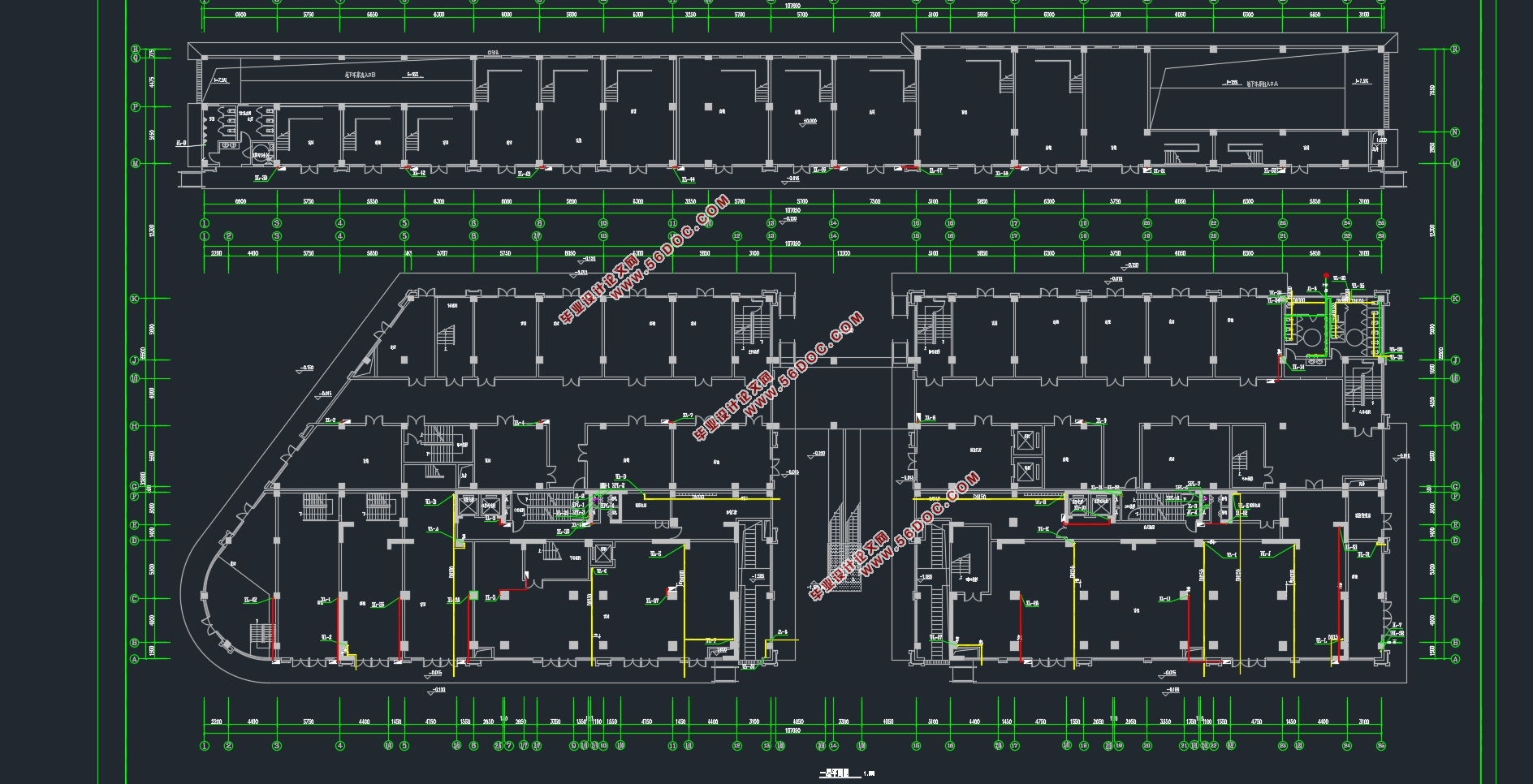 三十层合肥新世界商住楼建筑给排水设计(附CAD电气施工图)
