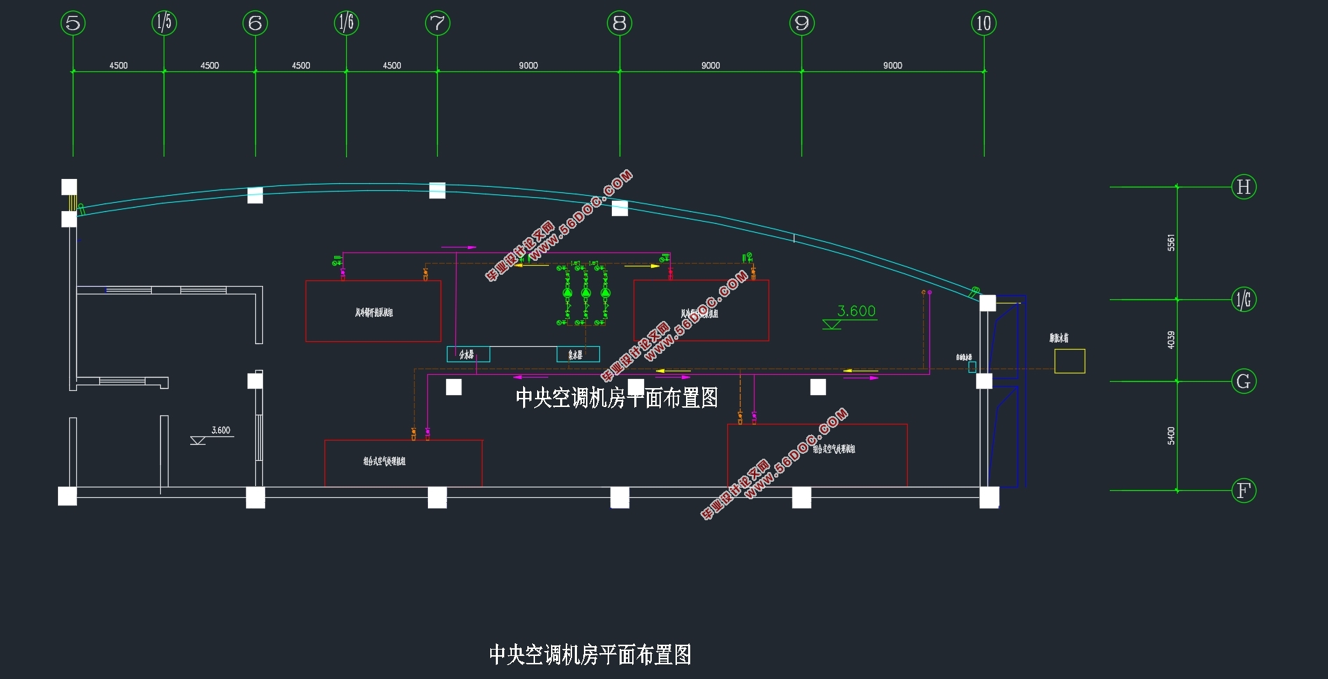 成都5600平米大剧院空调设计(附CAD图)