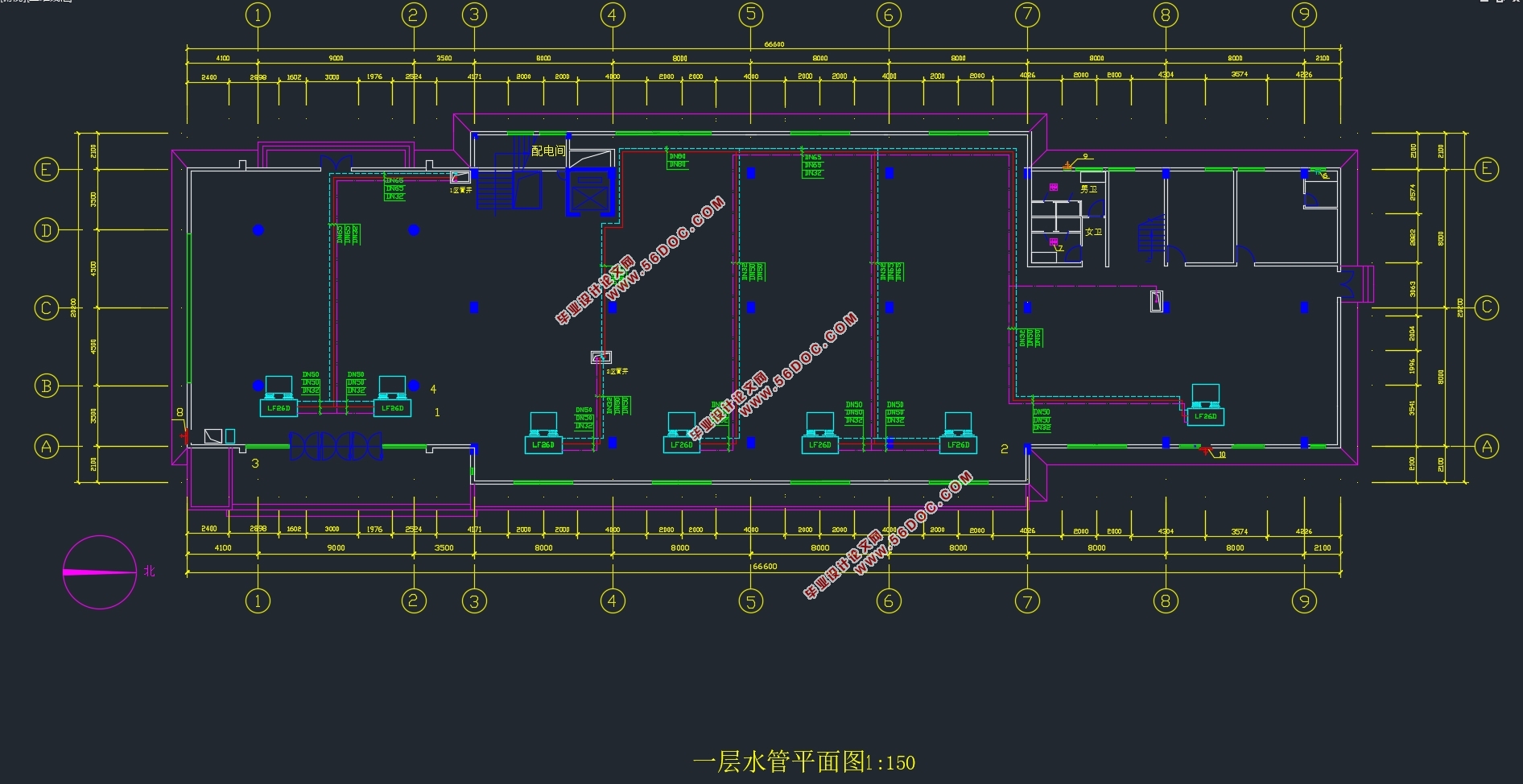 七层10180平米南京某大厦综合楼空调设计(附CAD图)