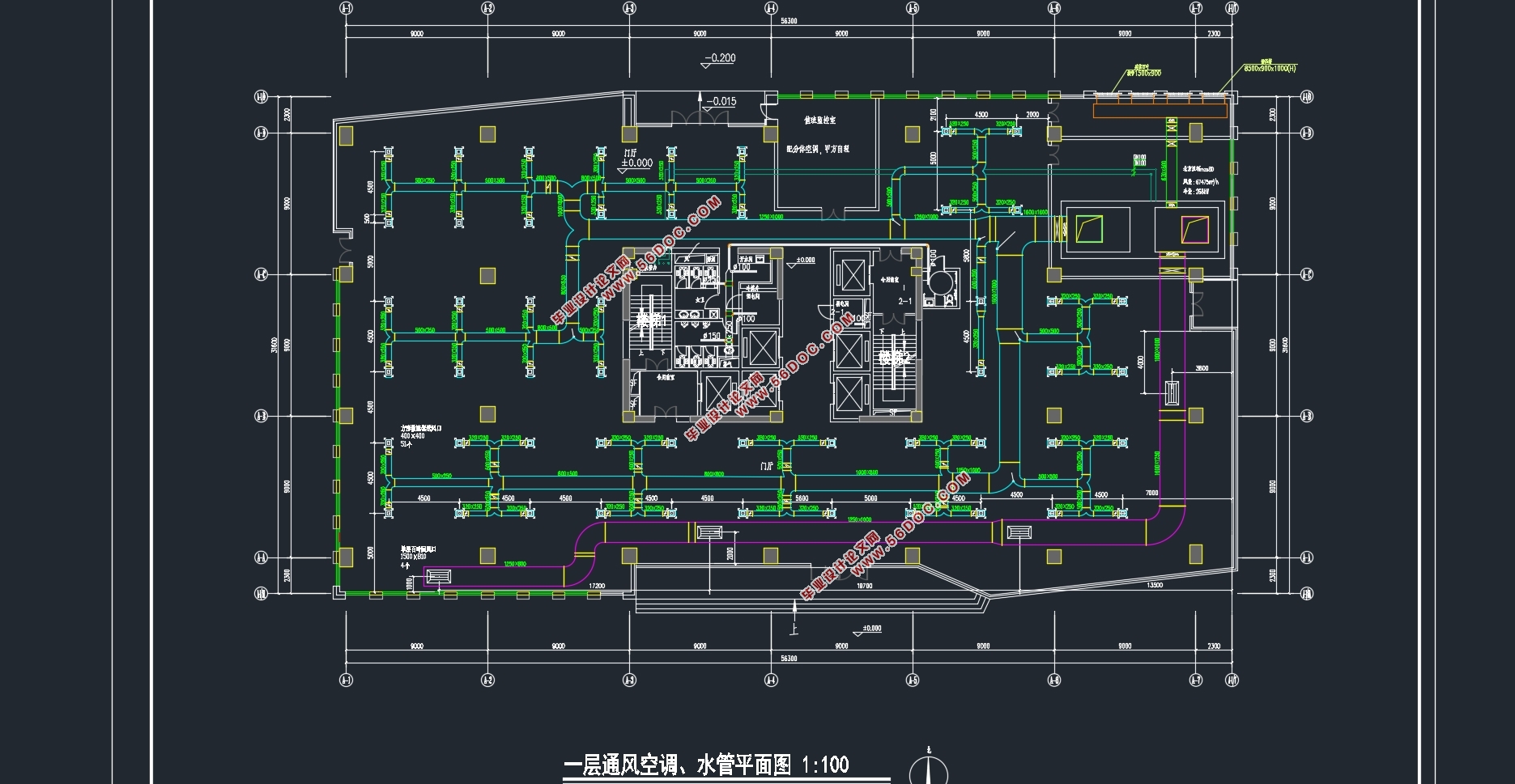 合肥中新研发中心空调通风设计(附CAD图)