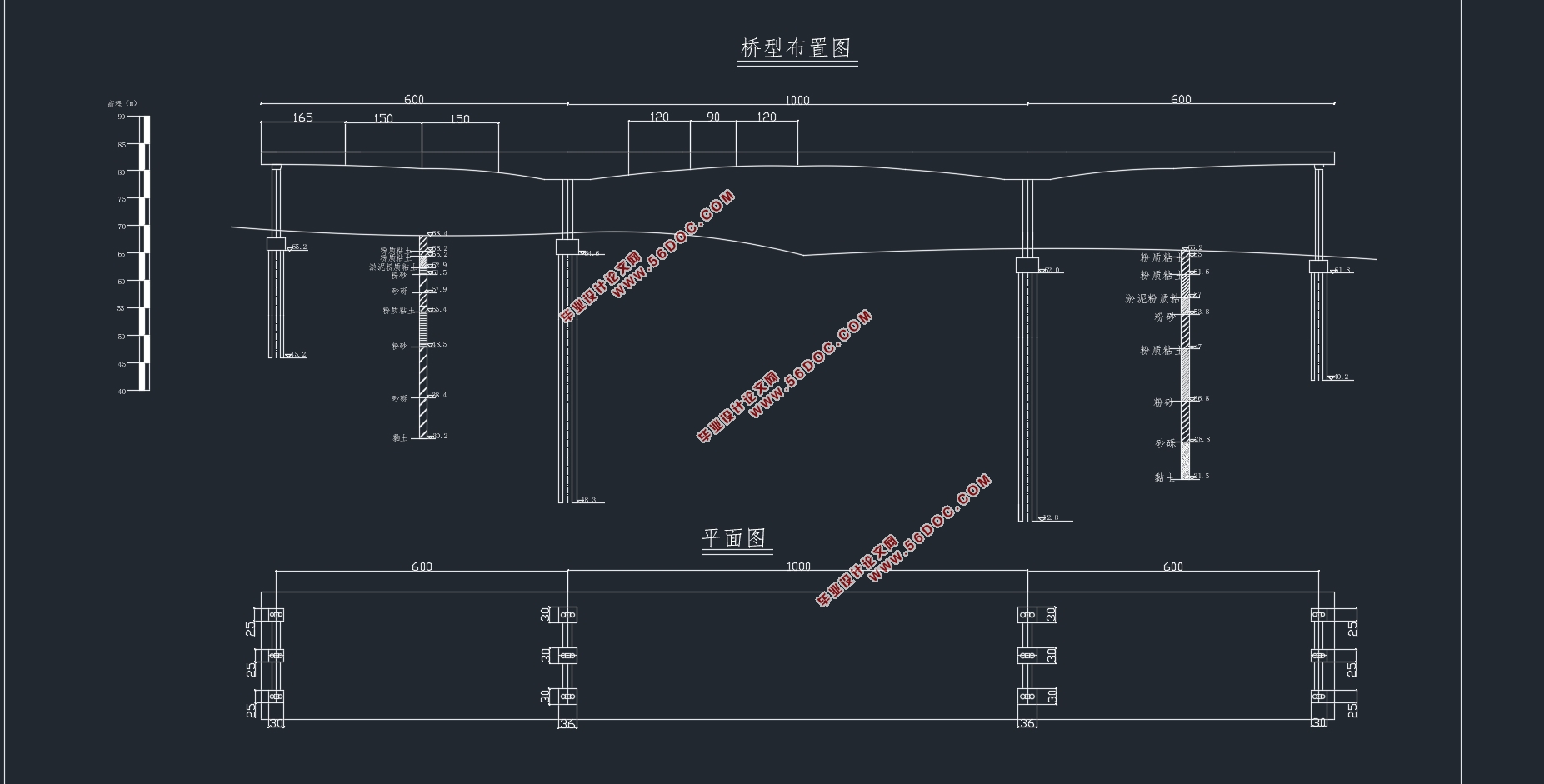 潜江铁路支线60+100+60m连续梁桥上部结构设计(含CAD图)