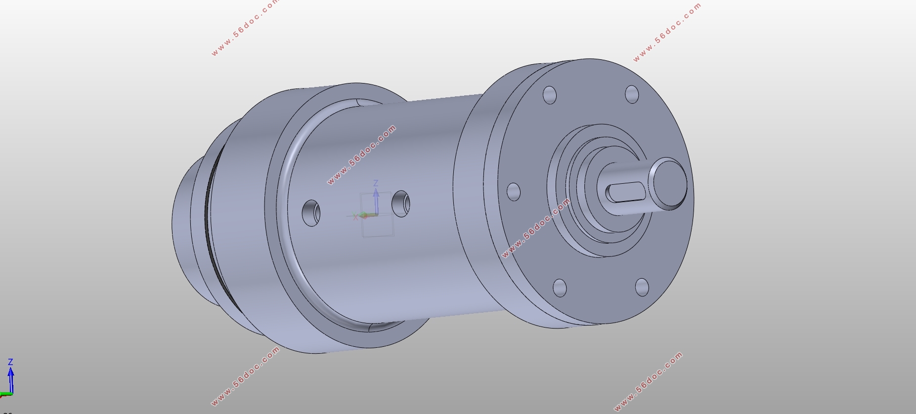 螺旋摆动液压缸的建模与仿真分析(含CAD图,SolidWorks三维图)