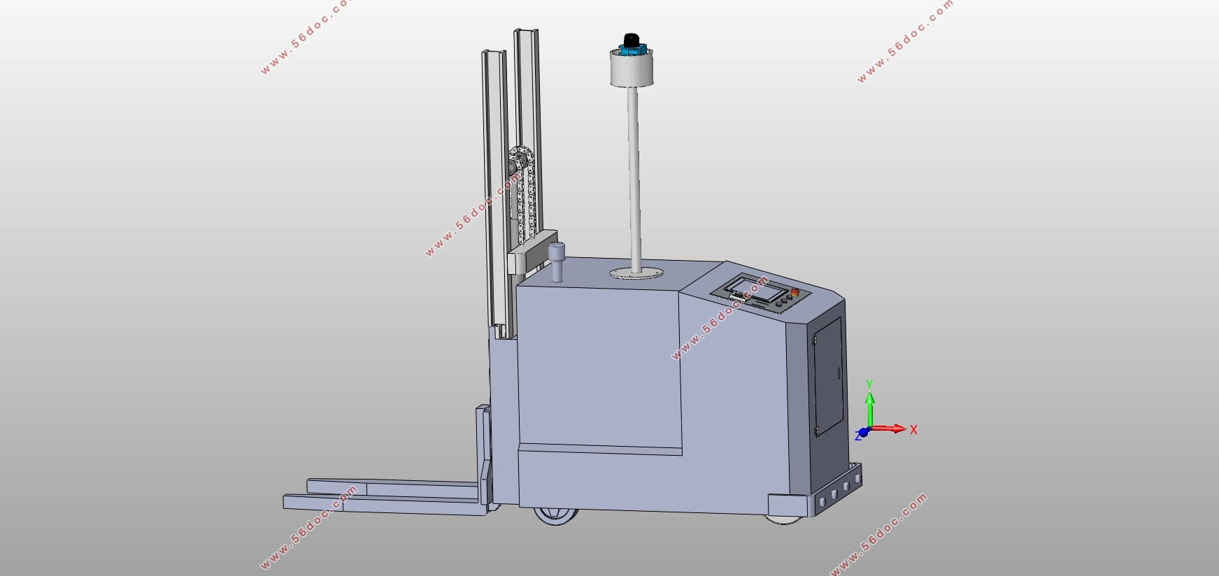 (AGVС)(CADͼװͼ,SolidWorksάͼ)