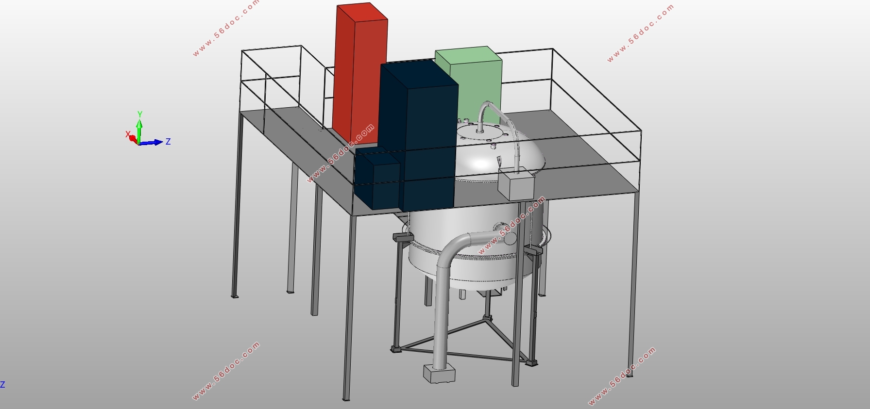 多晶硅铸锭炉的结构设计(含CAD零件图装配图,SolidWorks三维图)