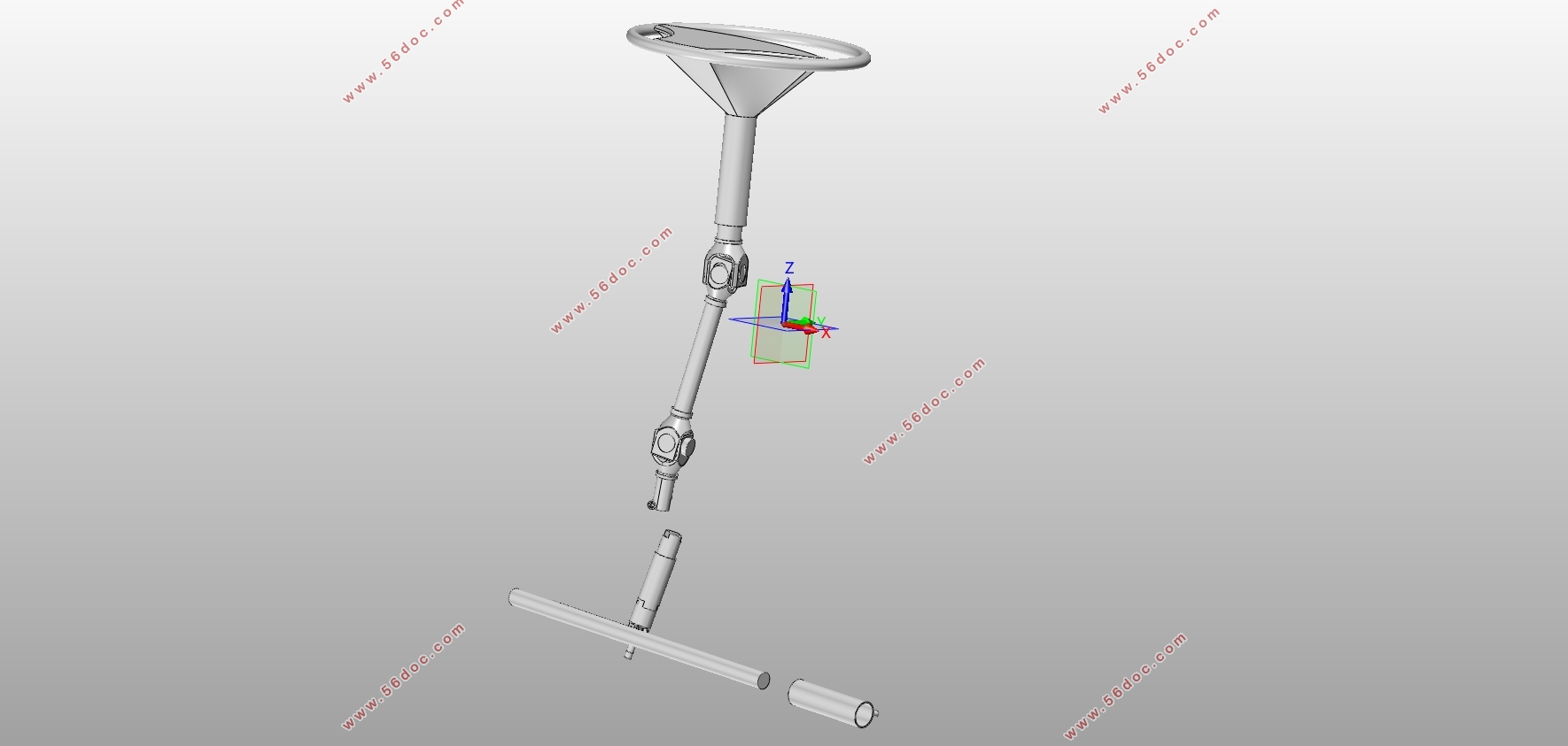 7164ͽγתϵ(Һѹ)(CADͼ,CAXAͼ,SolidWorksάͼ)