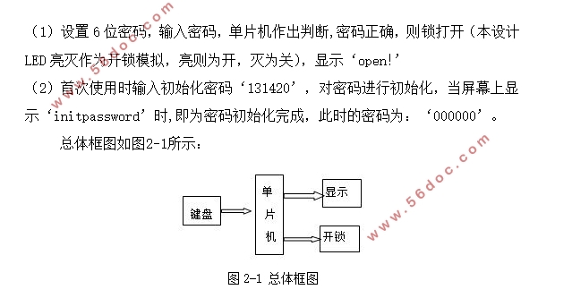 基于STC89C52单片机的电子密码锁设计