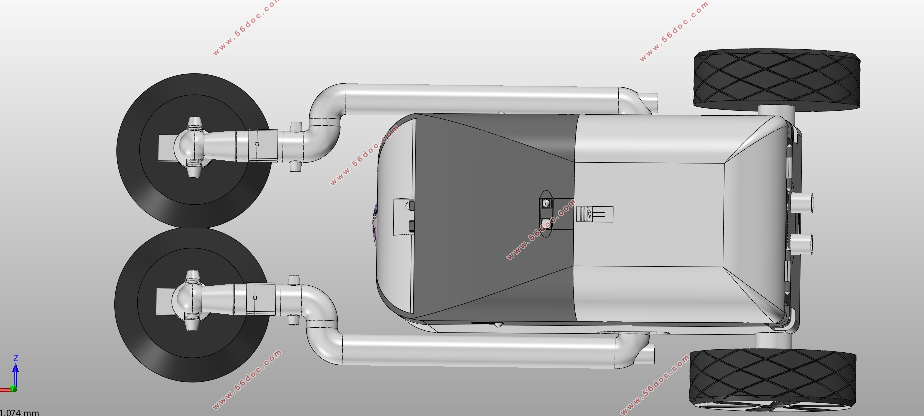 空调管道清洁机器人设计(含CAD零件图装配图,SolidWorks三维图)
