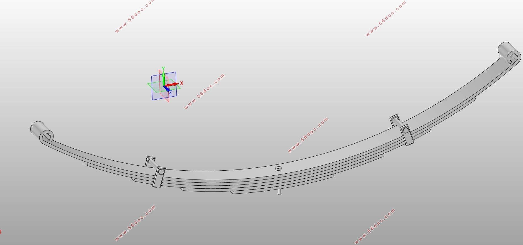 某微型车(上汽通用五菱面包车)后悬架设计(含CAD零件图装配图,SolidWorks三维图)