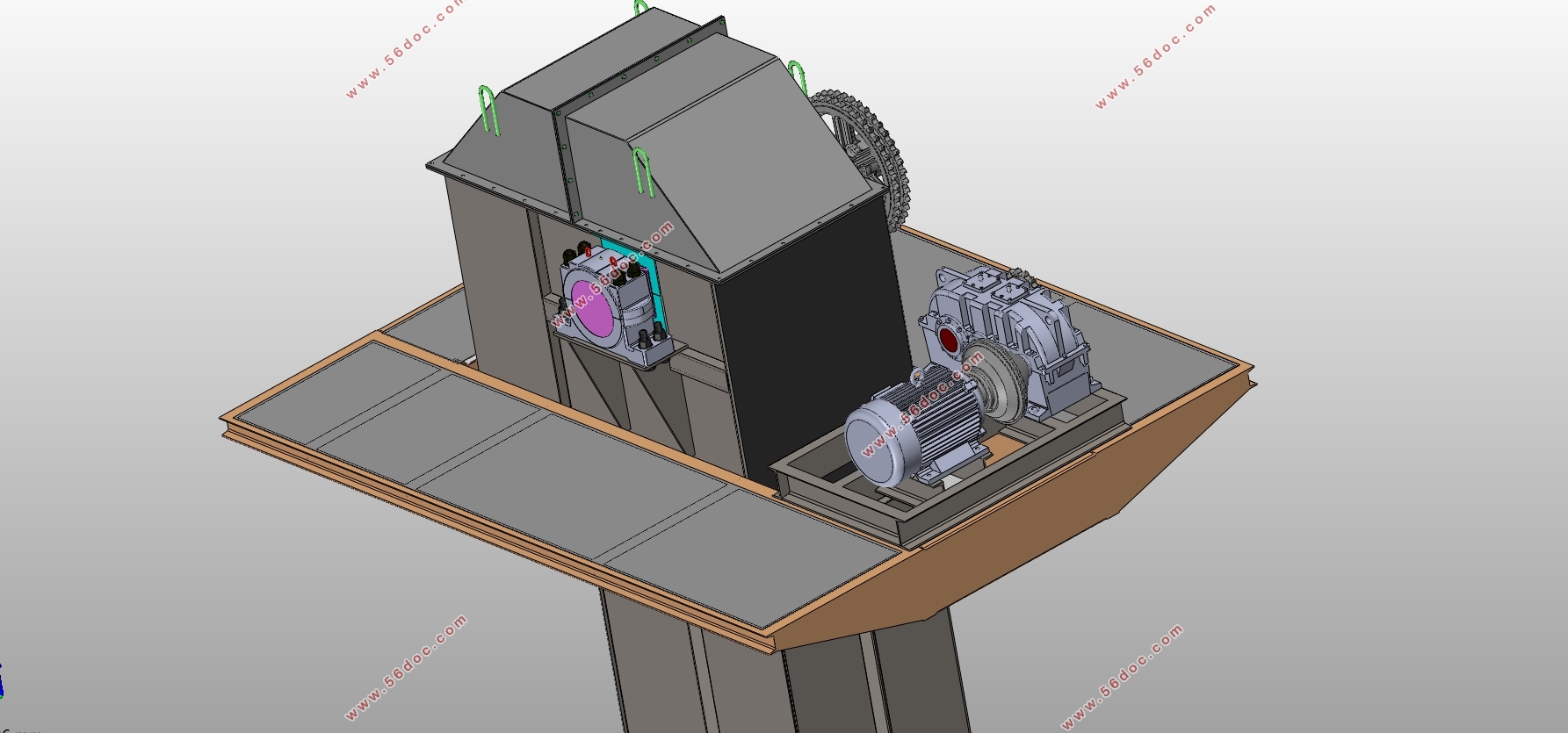 NSE1200×41板链斗式提升机优化设计(含CAD图,SolidWorks三维图)
