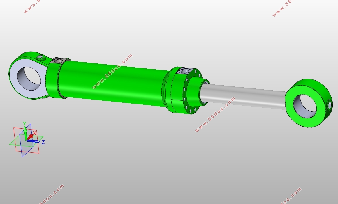 重型汽车油气悬挂缸设计(含CAD零件图装配图,SolidWorks三维图)