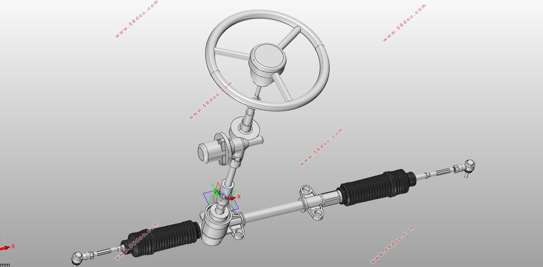 小型电动代步车转向系统设计(含CAD零件图装配图,SolidWorks三维图)