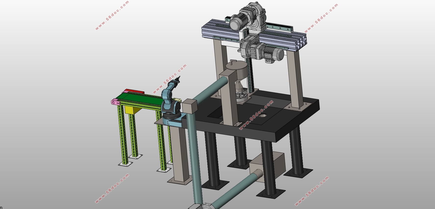 异形冲头轴向抛光装置设计(含SolidWorks三维图)
