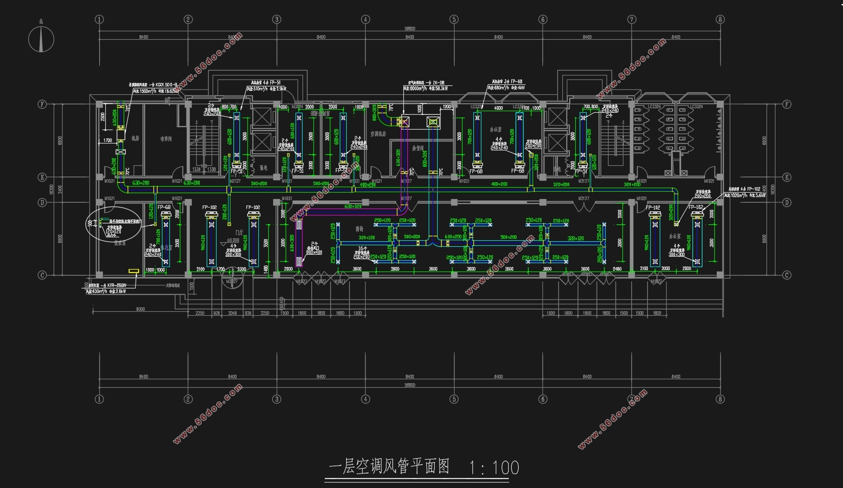 南京如家快捷酒店(暖通空调)设计(含CAD图)