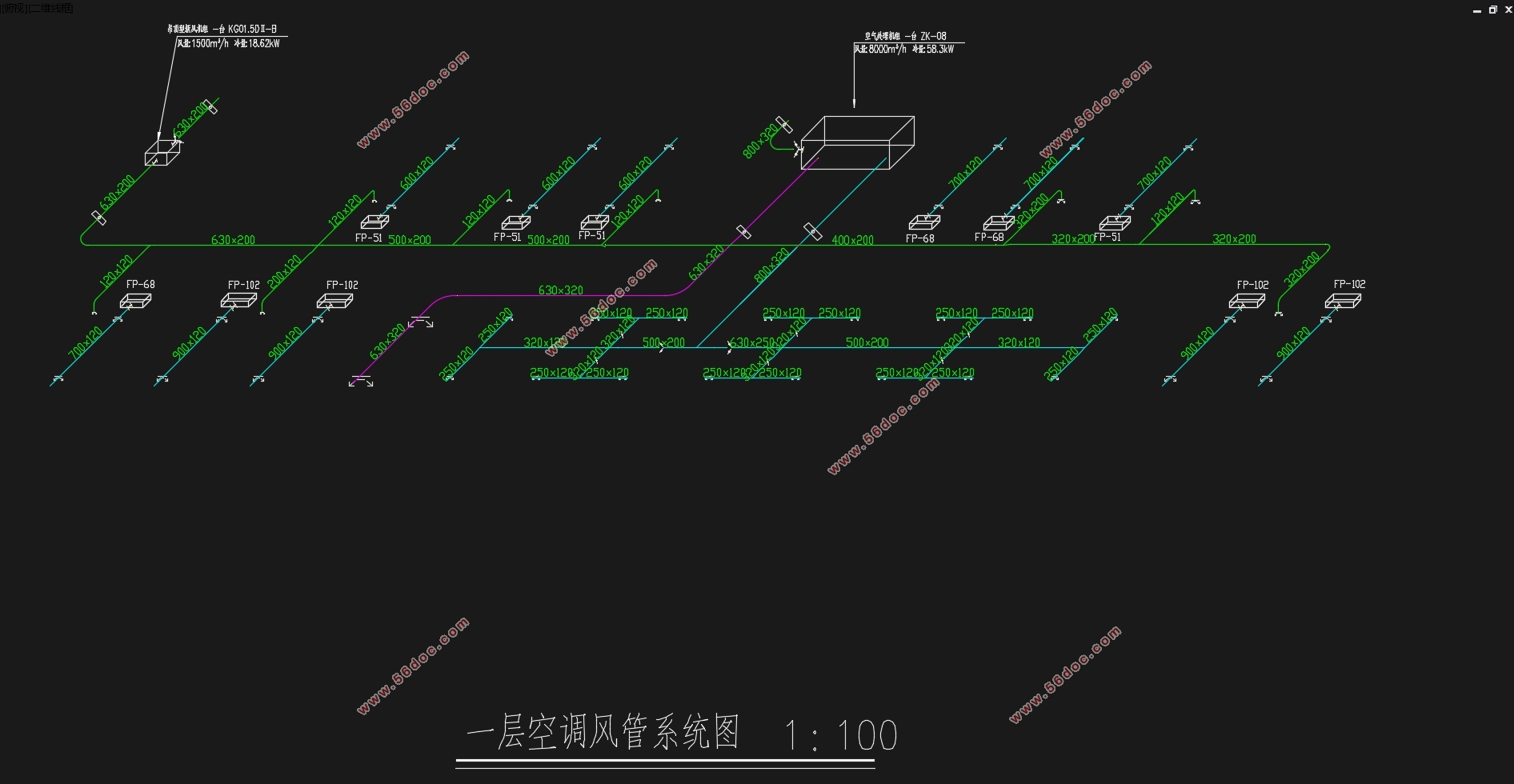 南京如家快捷酒店(暖通空调)设计(含CAD图)