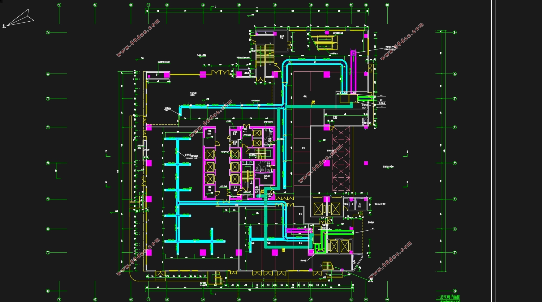 福州东方商城综合性建筑空调工程设计(含CAD图)