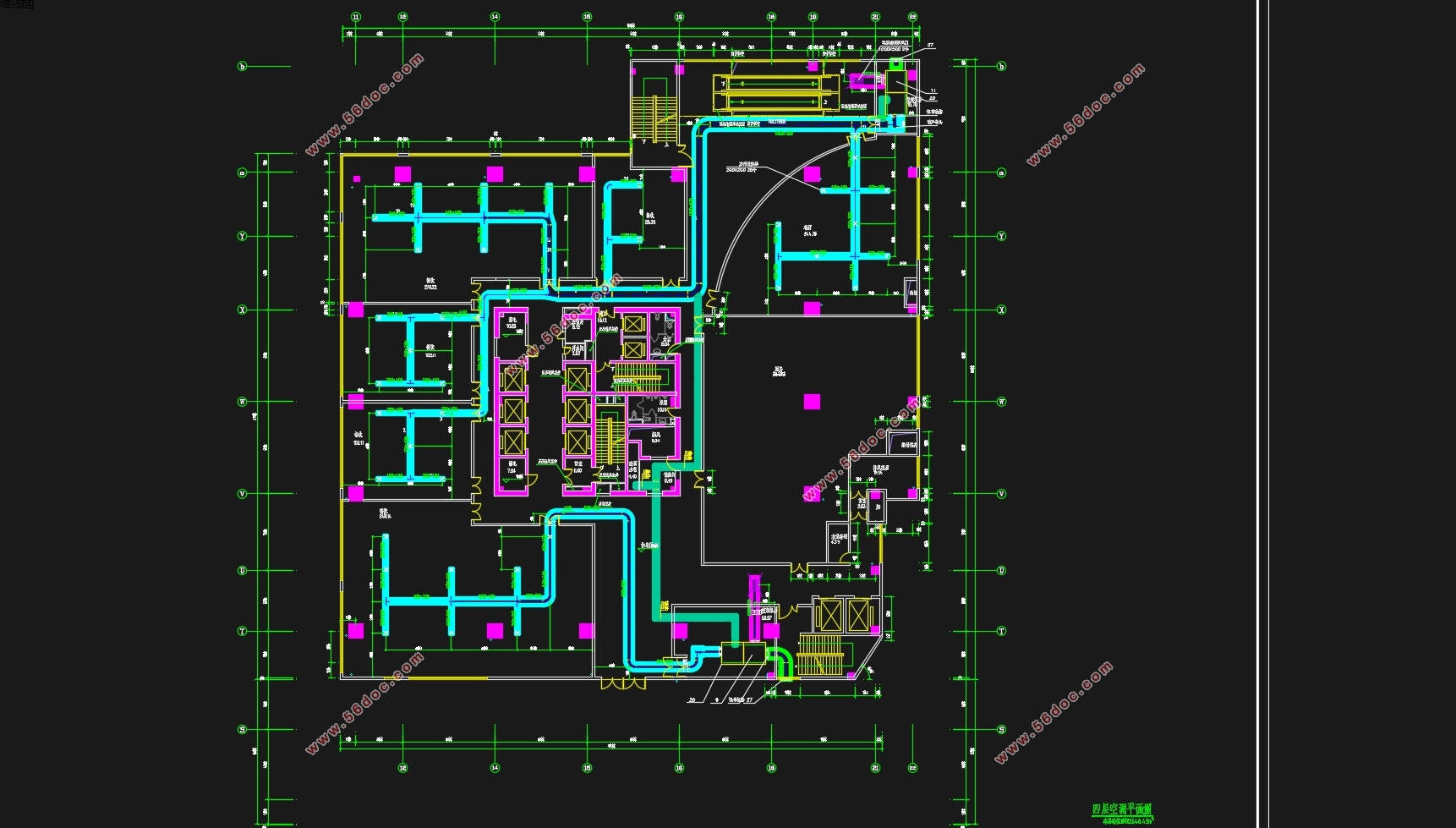 福州东方商城综合性建筑空调工程设计(含CAD图)