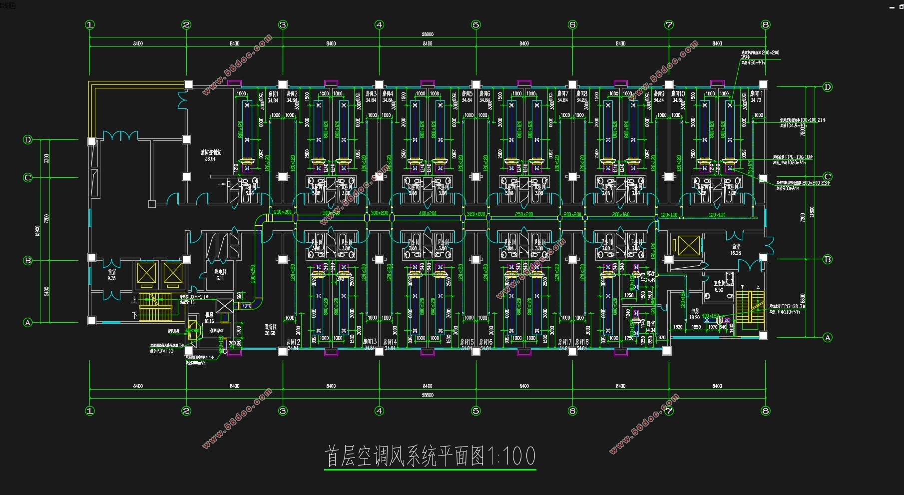 淮安人才公寓设计(暖通空调系统)(含CAD图)