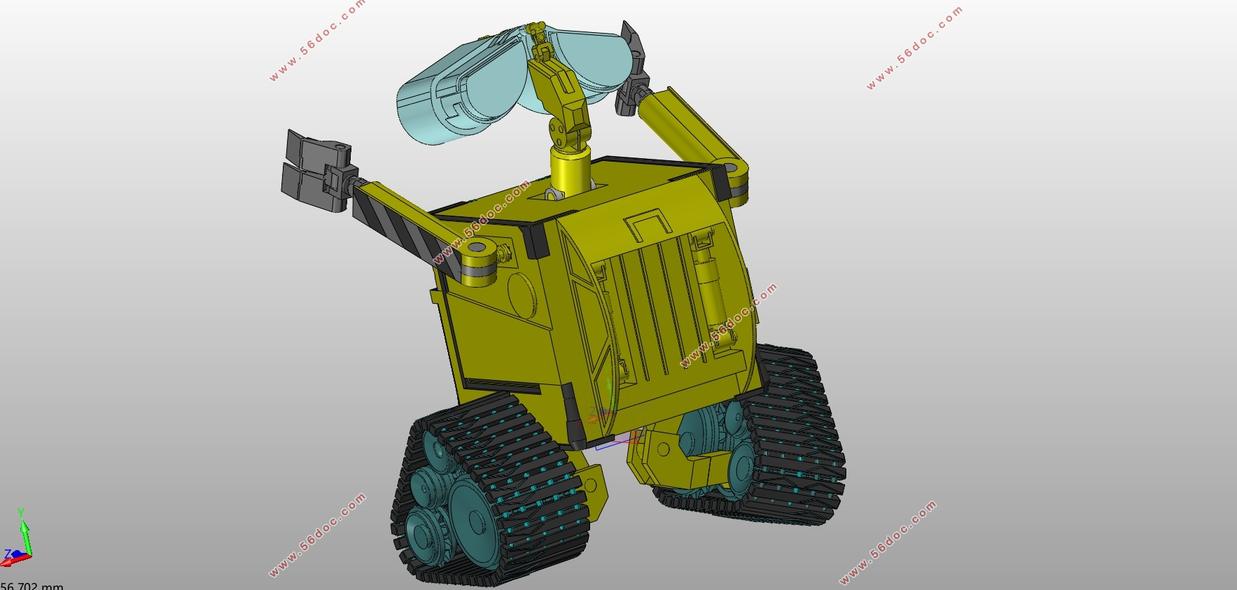 两轮移动机器人控制及机械系统设计(5kg负载)(含CAD图,SolidWorks三维图)