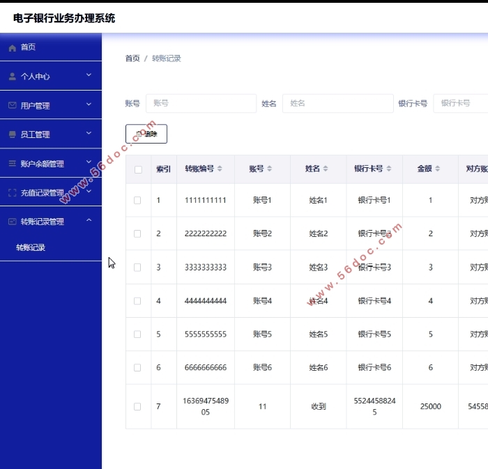 电子银行业务办理系统的设计与实现(VUE,Springboot,MySQL)