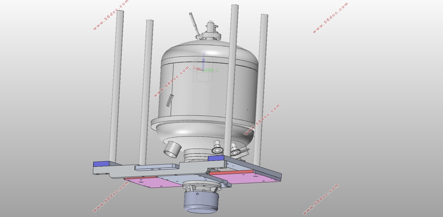 真空搅拌机的设计(含CAD零件图装配图,SolidWorks三维图)