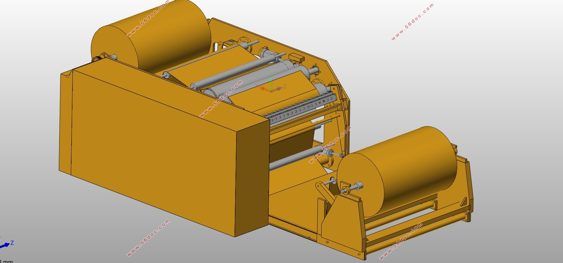 纱网涂布机的设计(含CAD零件图装配图,SolidWorks三维图)