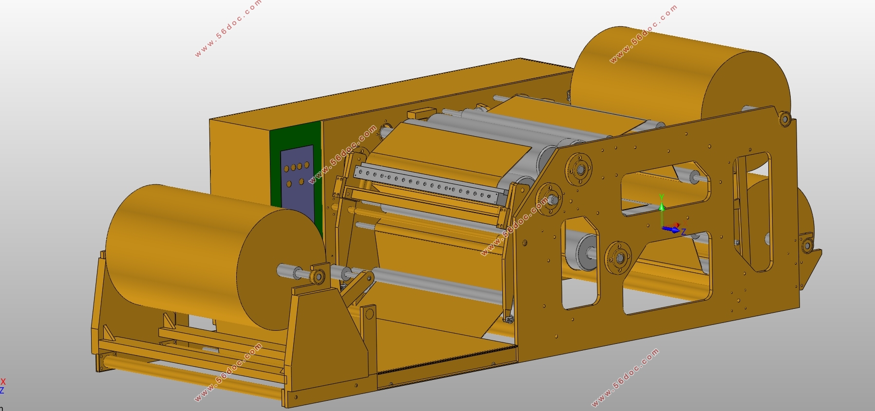 纱网涂布机的设计(含CAD零件图装配图,SolidWorks三维图)