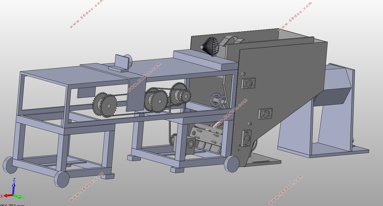 竹筷制造一体机的设计(含CAD零件图装配图,SolidWorks三维图)